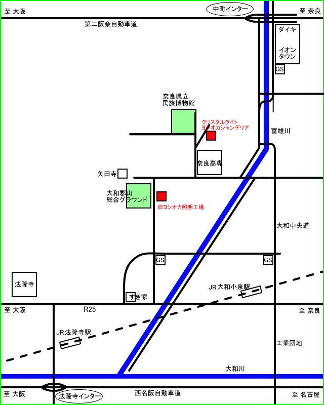 シャンデリア製作工場 地図